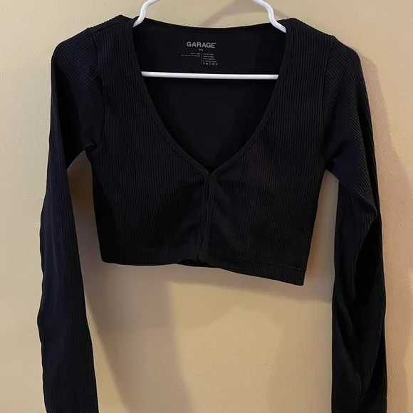 Garage long sleeve ribbed seamless top - Picture 2 of 4